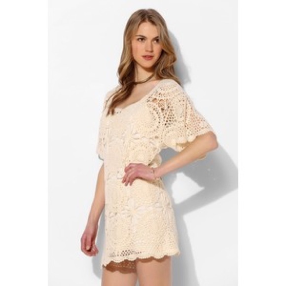 bohemian crochet dress